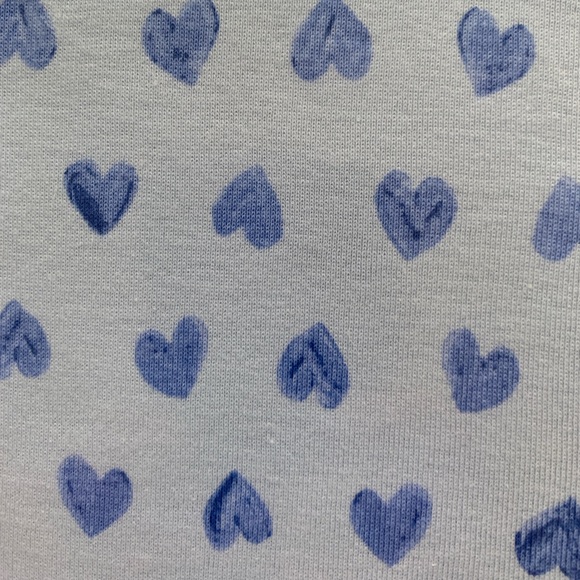 GAP - Children's 2 piece PJ Set (blue hearts - size 6) - Picture 4 of 4